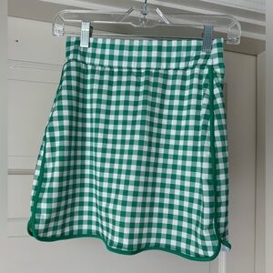 JCREW gingham skirt